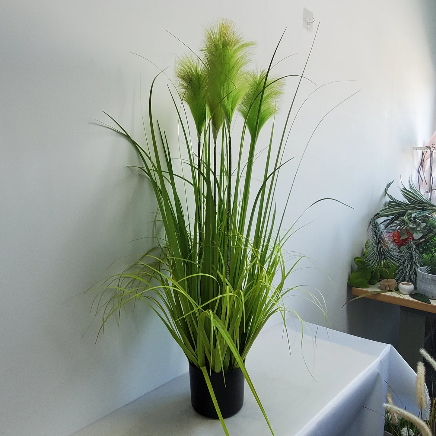 Artificial Flowers Decoration Simulation Reed Grass Flower Arrangement with Artificial Reed Green Plants Potted Plants Yooly Plants - YLS0039