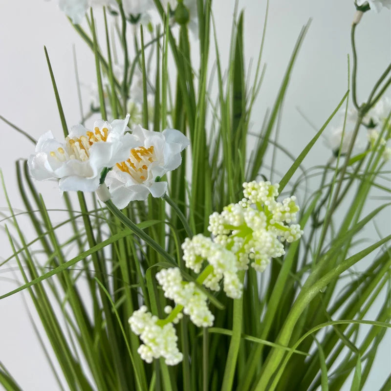 Artificial Onion Grasses Artificial Plants Indoor Plant Decoration White Artificial Flowers Plastic Plants Potted Plants Yooly Plants - YLS9231