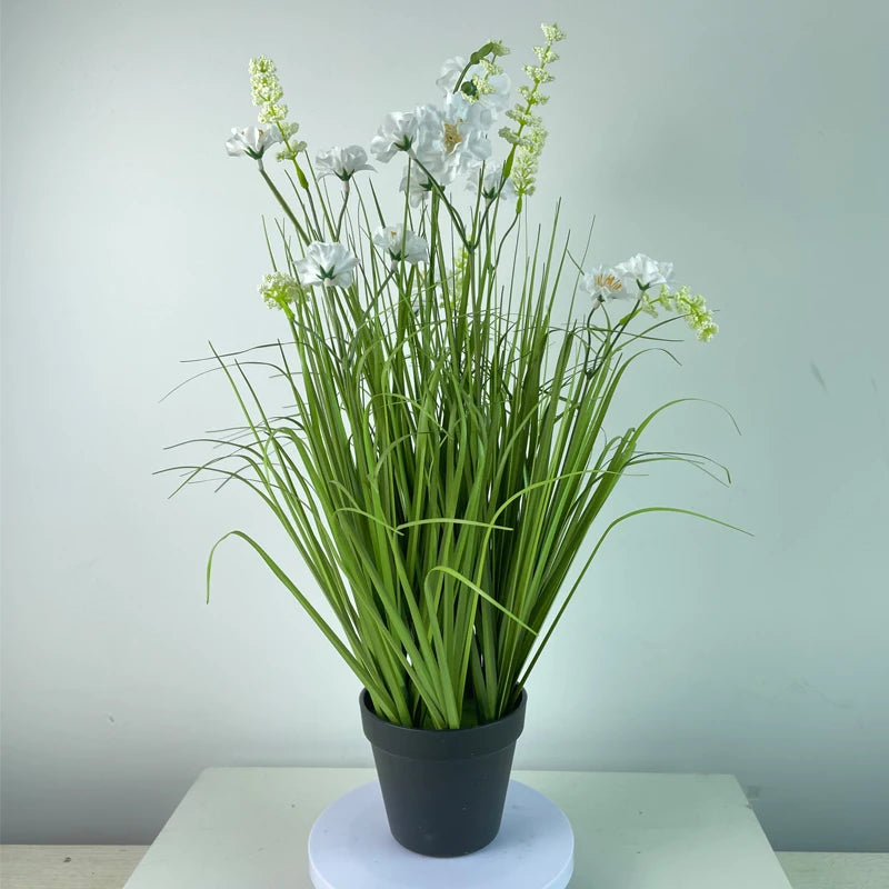 Artificial Onion Grasses Artificial Plants Indoor Plant Decoration White Artificial Flowers Plastic Plants Potted Plants Yooly Plants - YLS9231