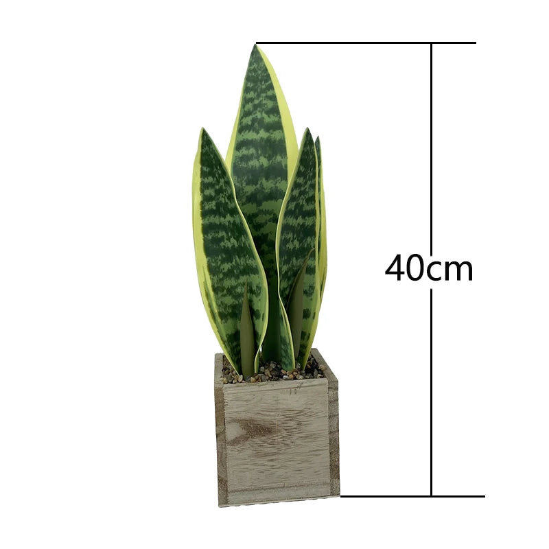 Light Green Plastic Sansevieria Artificial Snake Plants Decorative Plants Garden artificial plant Yooly Plants - YLS0007