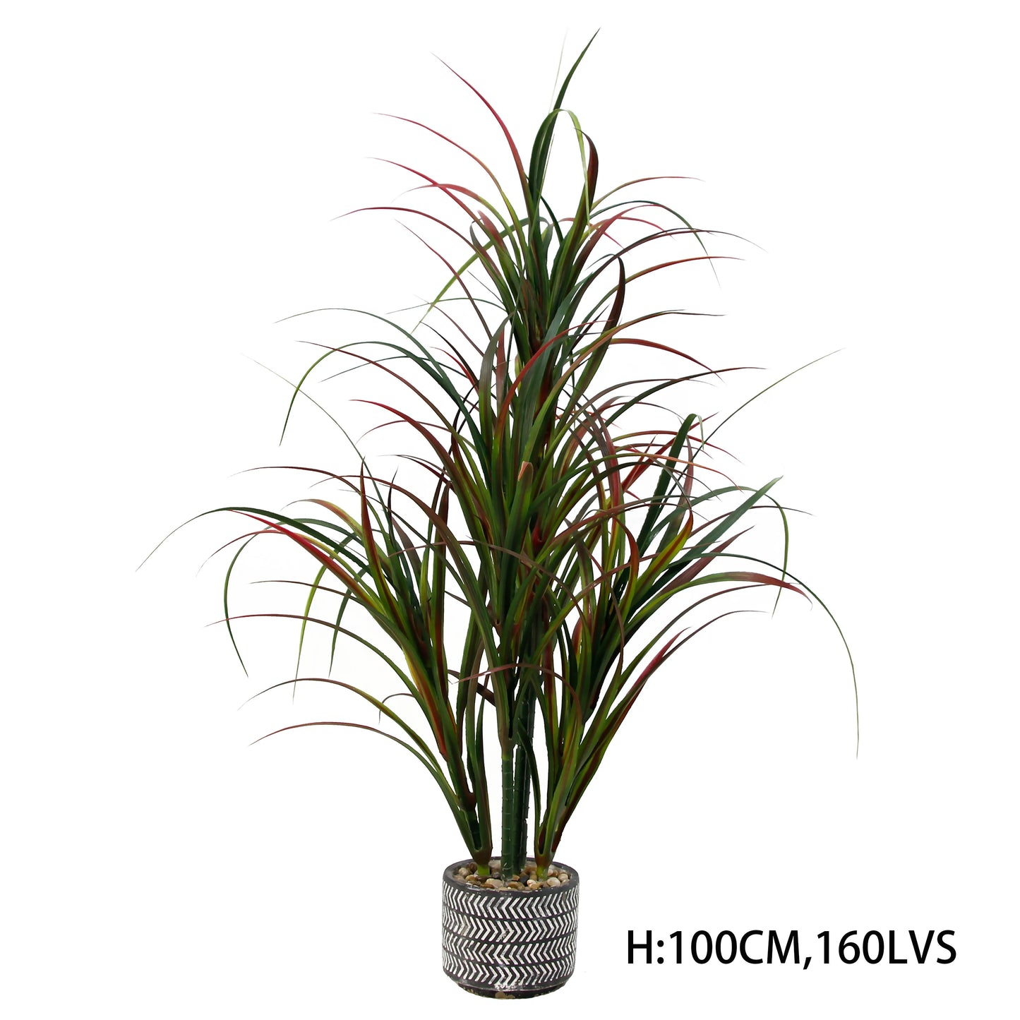 100cm High Simulation Artificial Dragon Blood Tree Potted Green Plant For Hotel Restaurant Bar Home Decoration Yooly Plants - YL3036