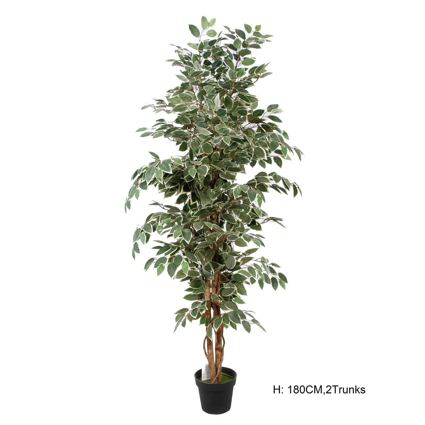 Factory Wholesale 6 Feet 180cm Large Home Office Decor Indoor Fake Plastic Ficus Tree Wholesale Artificial Plants With Pot Yooly Plants - YL11141