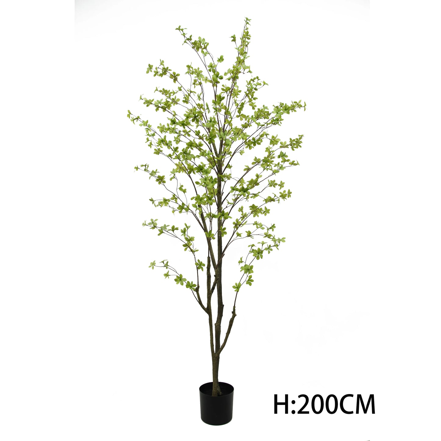 180CM 6FT High Two Natural Looking Trunks Plastic Artificial Bell Tree With Lifelike Branches For Wedding And Living Room Decor Yooly Plants - YL33368