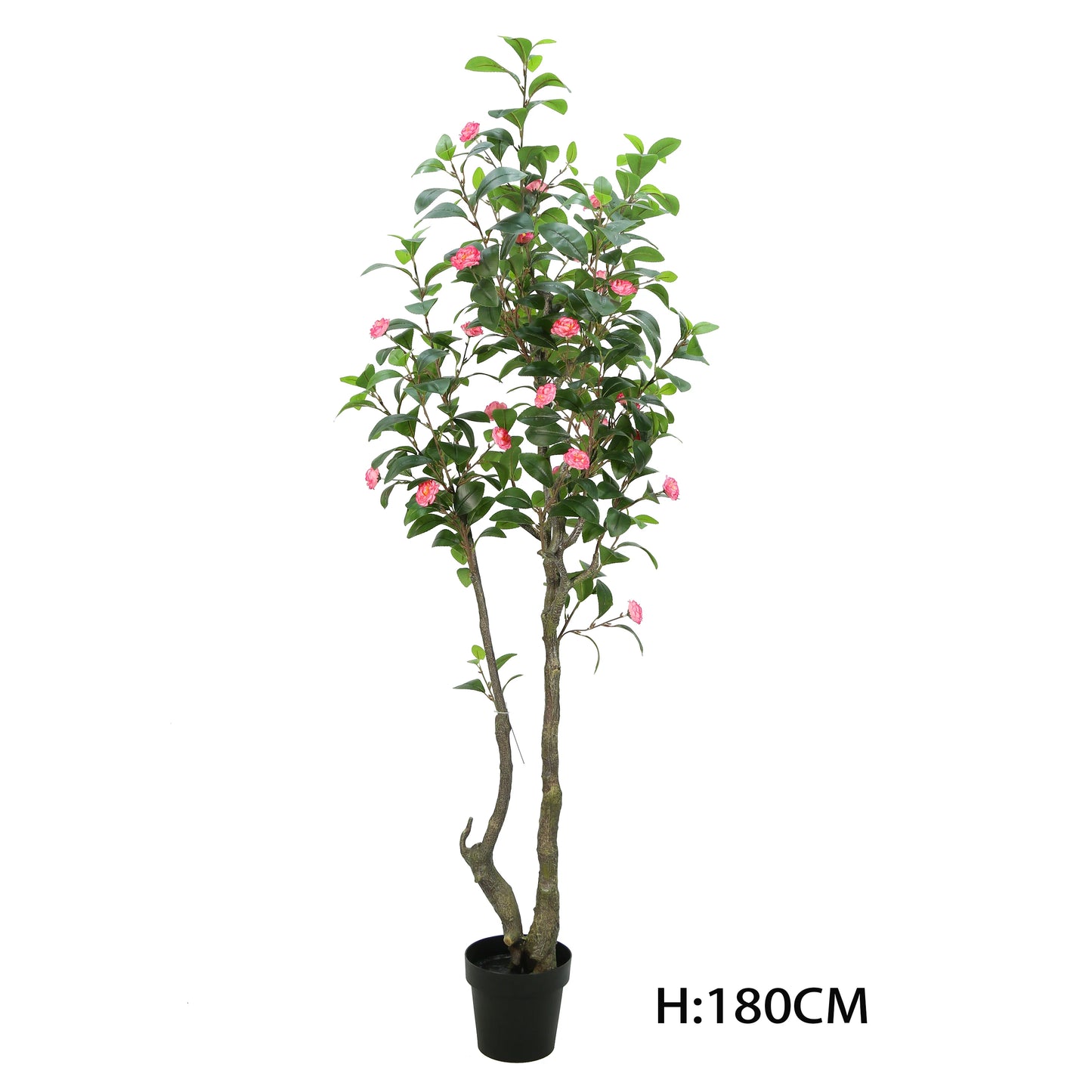 120CM 4FT High Quality Faux Decorative Plant Artificial Camellia Japonica Tree With Pink or White Flowers Yooly Plants - YL12191