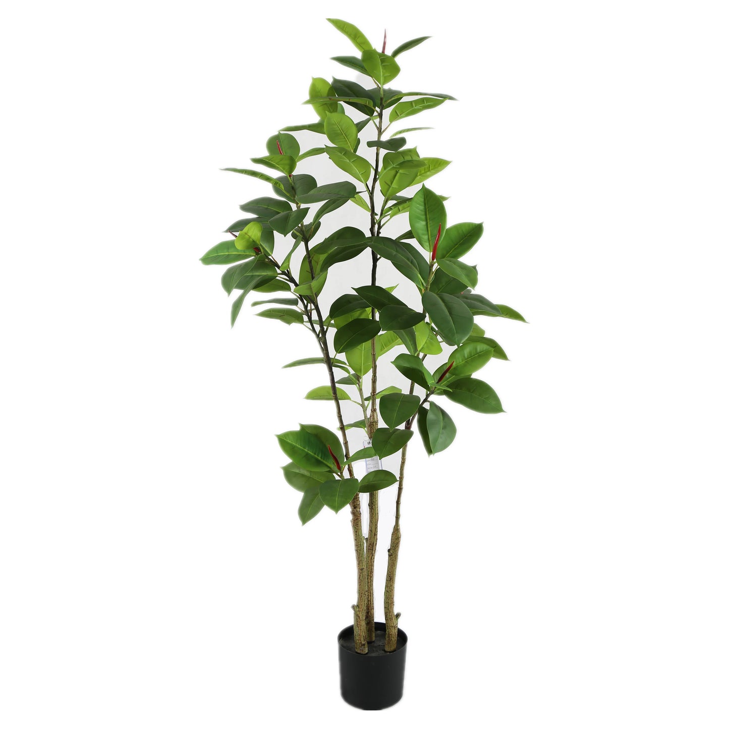 180CM 6FT Tall Realistic Large Fake Green Plant In Pot Artificial Rubber Tree For Outdoor and Indoor Decoration Yooly Plants - YL011