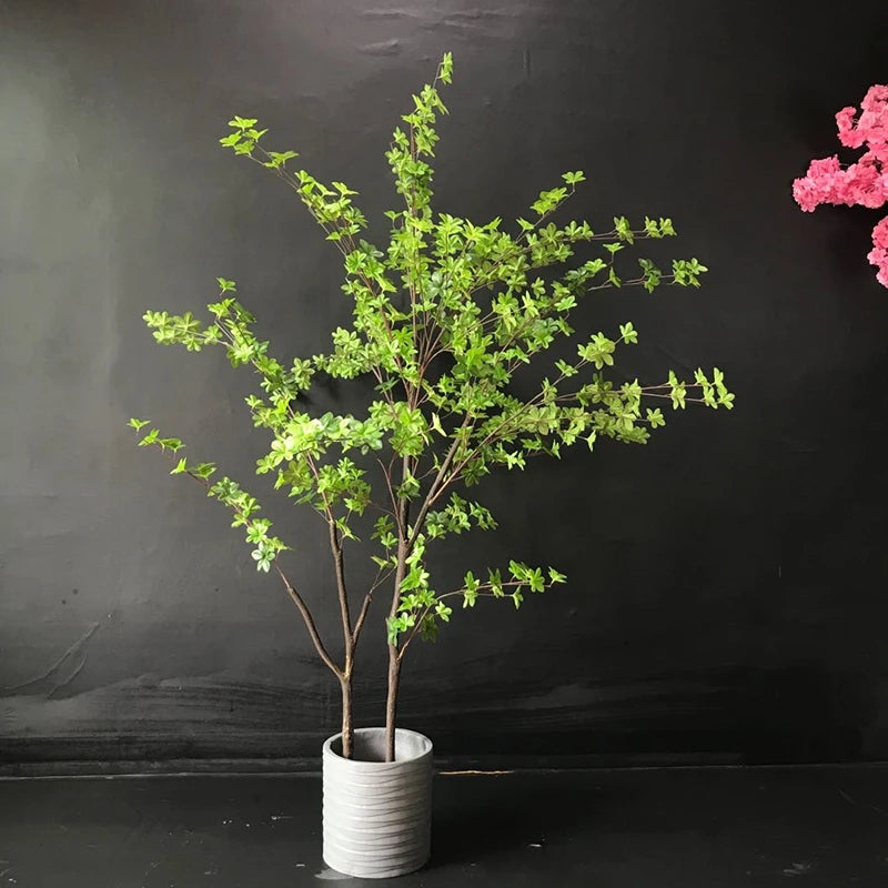 Decorative Flower Japanese Bell Tree Bonsai Artificial Plants Enkianthus Perulatus Fuchsia Potted for Home Decor Yooly Plants - YL33368