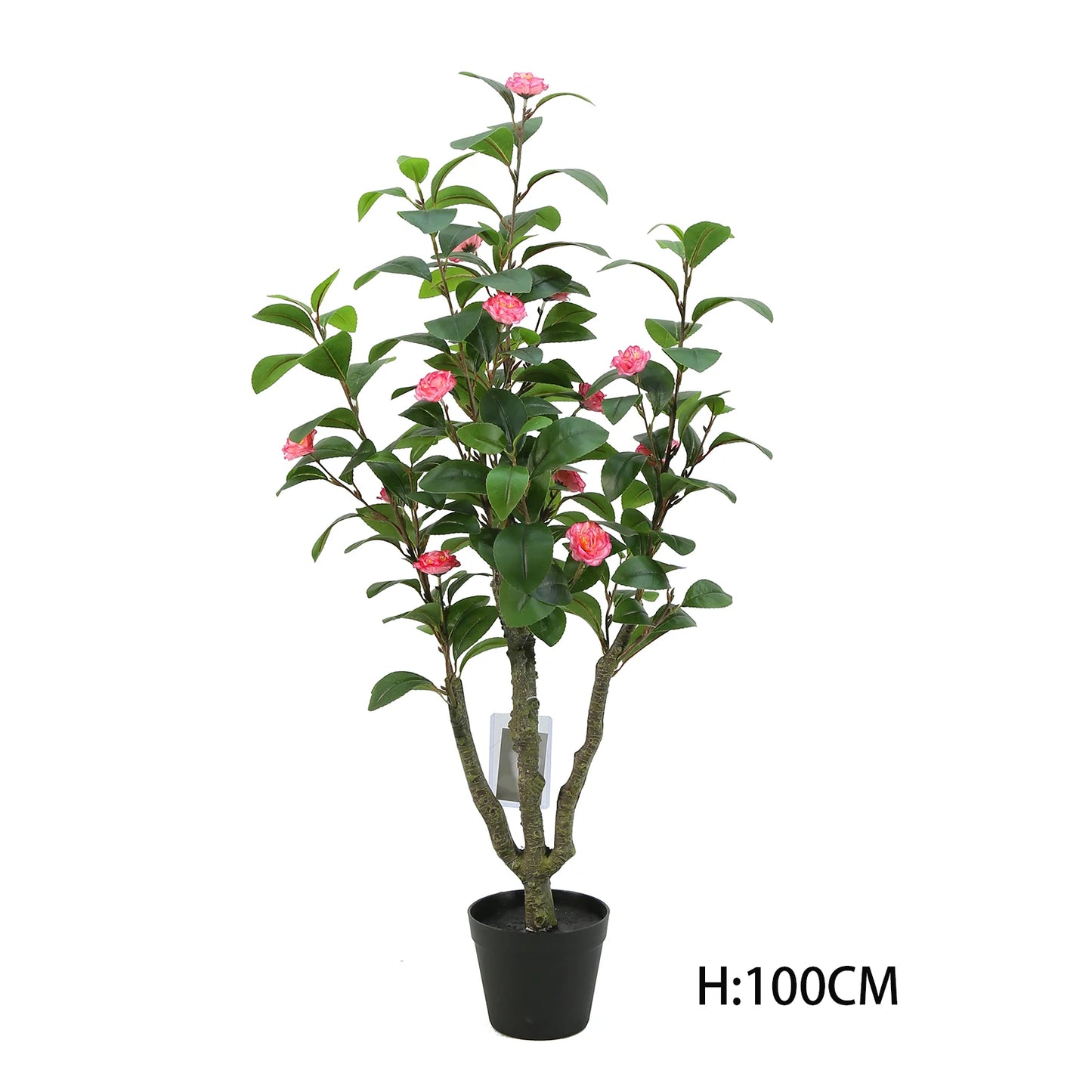 120CM 4FT High Quality Faux Decorative Plant Artificial Camellia Japonica Tree With Pink or White Flowers Yooly Plants - YL12191