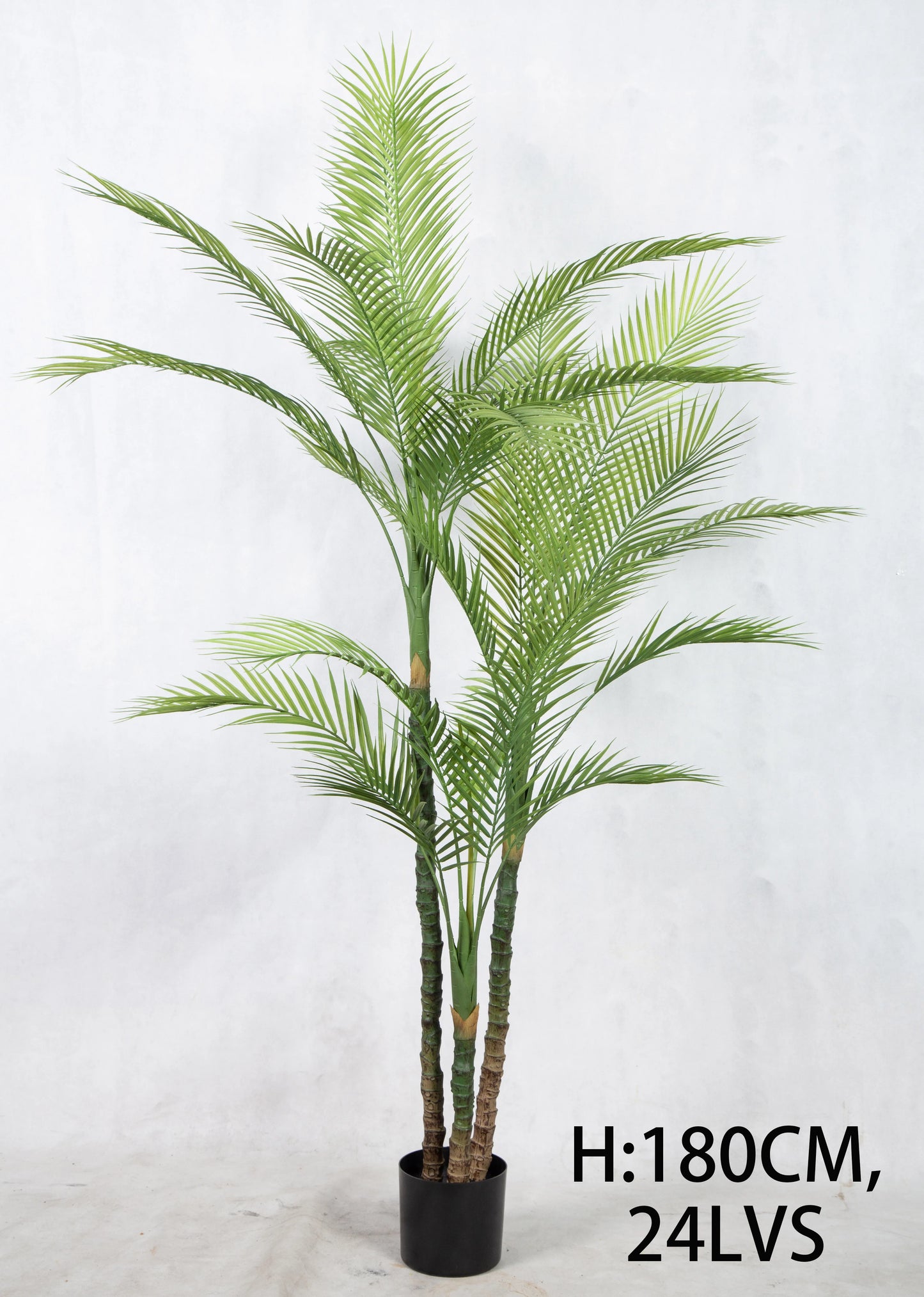 New Arrival 120cm 150cm 180cm High Quality Faux Potted Green Leaves Tropical Artificial Palm Tree For Living Room Art Decor Yooly Plants - YL0739