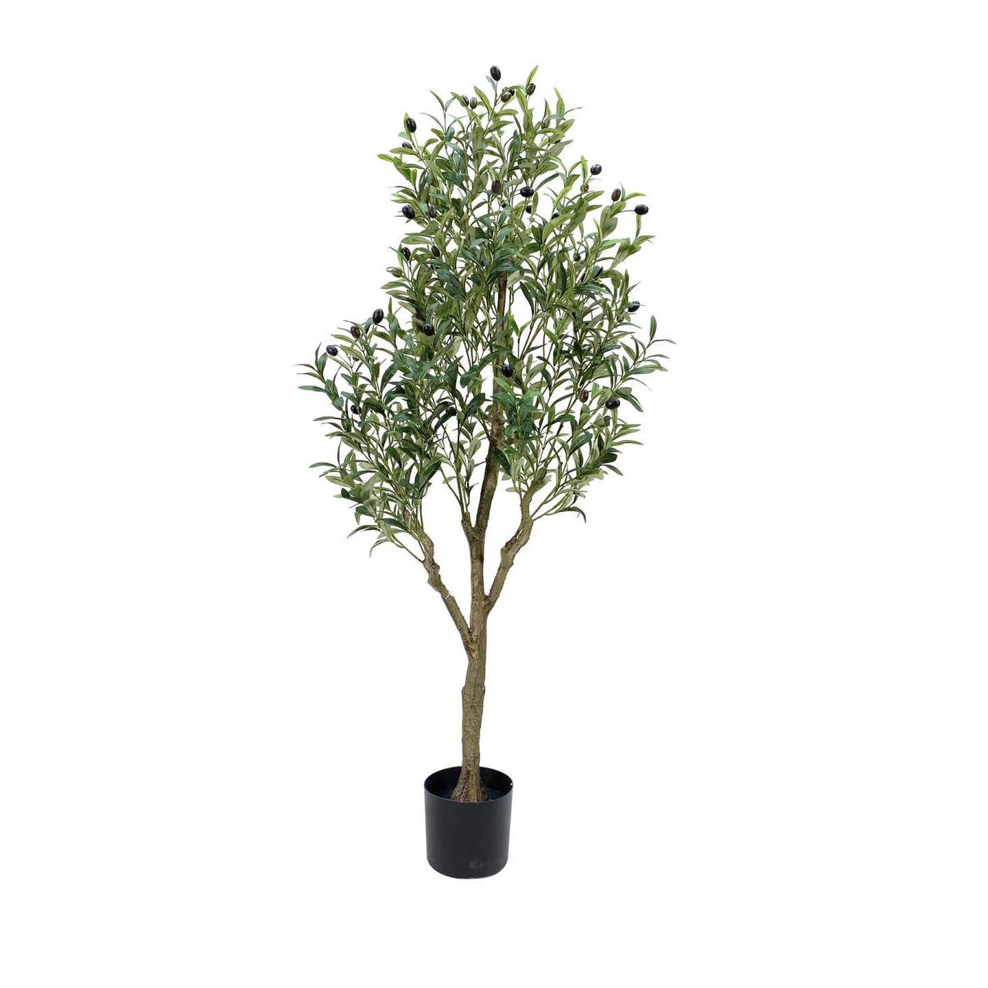 Faux Greenery 6ft High 180cm Artificial Tree Artificial Olive Tree in Plastic Pot Fake Olive Tree for Home & Garden Decoration Yooly Plants - YL11145