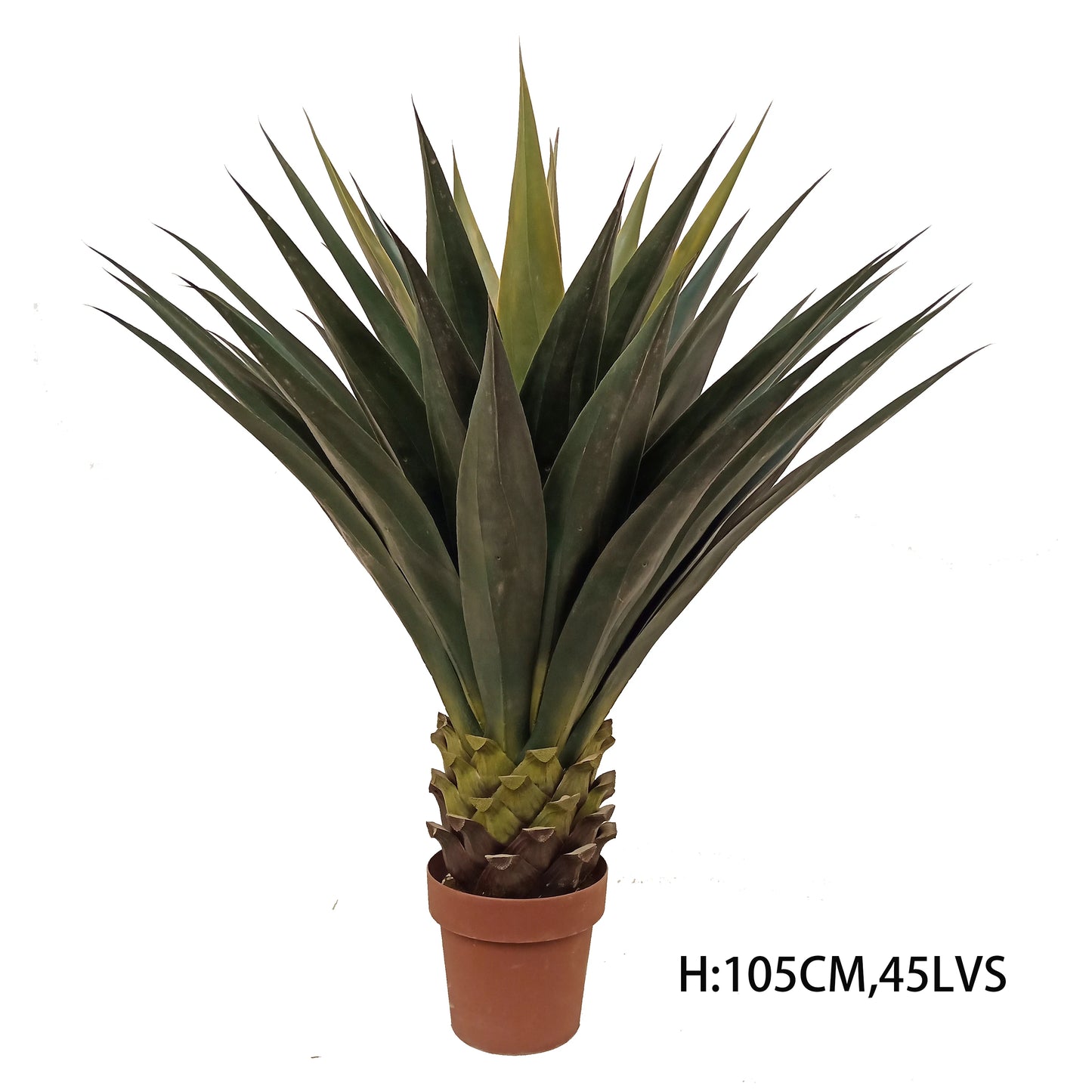 Outdoor 105CM 31 Leaves Faux Agave Sisalana Tropical Potted Bonsai Artificial Tree Fake Yucca Plants Decoration Yooly Plants - YL0312