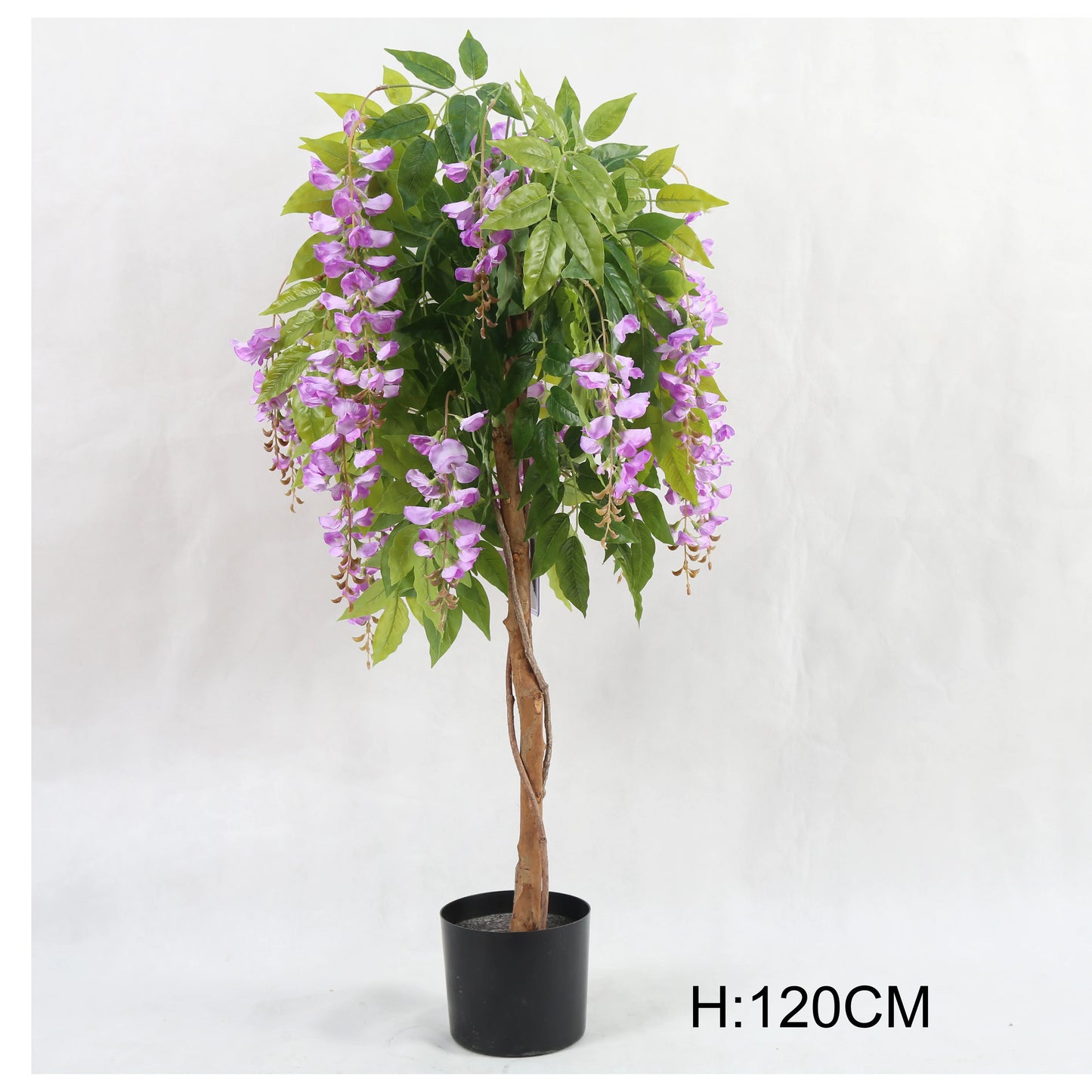 Factory Wholesale Real Touch Potted Faux Wisteria Flowers Tree Artificial White Wisteria Tree For Indoor Home Garden Decor Yooly Plants - YL4023