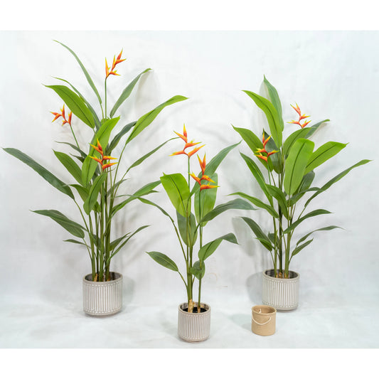 Faux Potted Bonsai Artificial Bird of Paradise Fake Plant Strelitzia Reginae For Sale Yooly Plants - YL220424