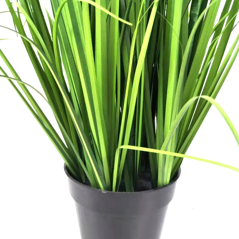 Greenery Faux Shrubs Plant Wheat Grass Pot Indoor Outdoor Decor Artificial Seven-Headed Spherical Flower Onion Grass Yooly Plant - YLS0008