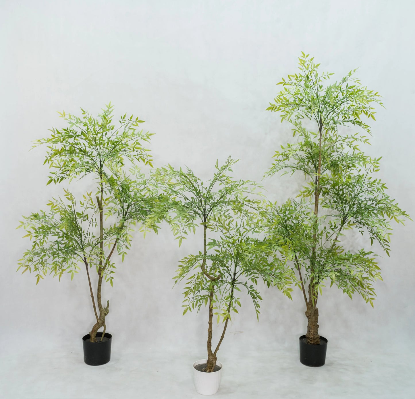 Plastic Lifelike Greenery Artificial Plants Potted Trees Nandina Domestica Tree For Home & Garden Decor Yooly Plants - YL21110206