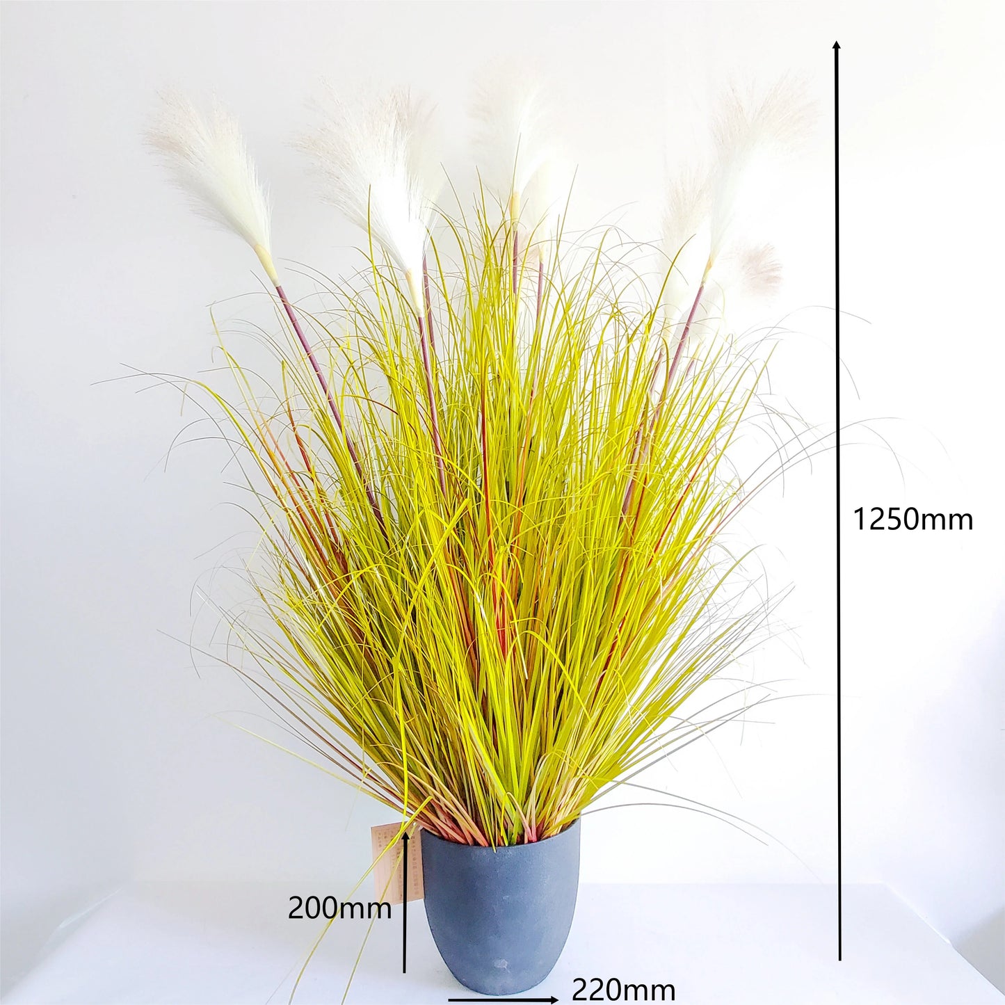 Tall Faux Fluffy Pampas Floral Large Artificial Pompous Grass Branches Plants for Floor Decorations for Home Sapin Artificial Yooly Plants - YLS0059