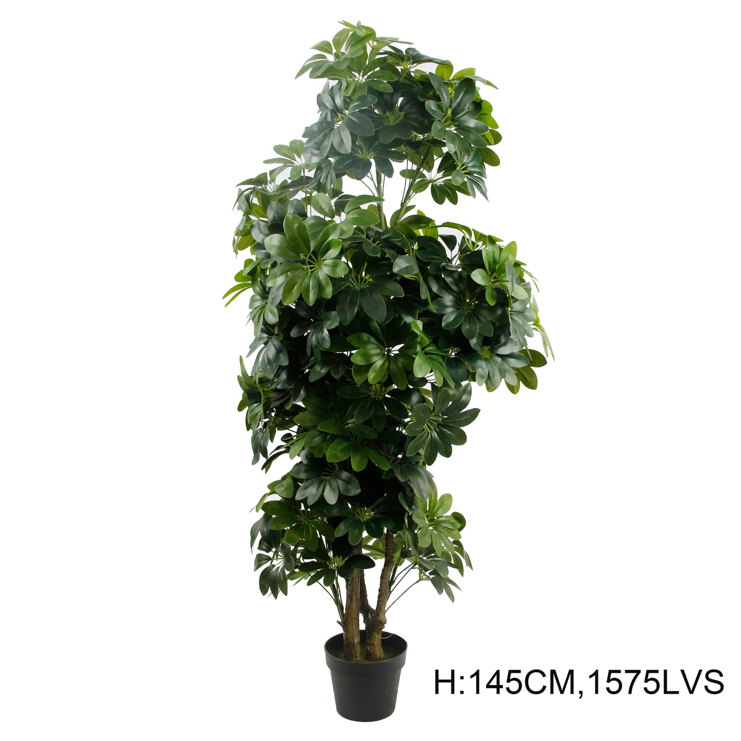 Factory Cheap 150CM 5FT High Simulation Artificial Schefflera Arboricola Fake Umbrella Tree Indoor Decorative Evergreen Tree Yooly Plants - YL08015