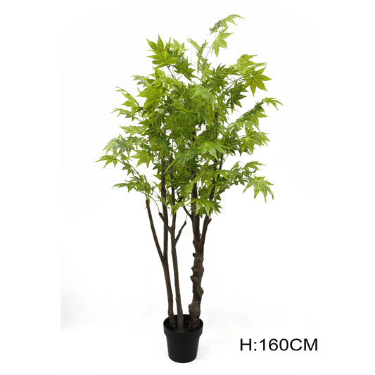 Hot Selling Real Touch Artificial Potted House Plant Faux Maple Leaf Japanese Green Maple Tree For Interior Art Decoration Yooly Plants - YL4063