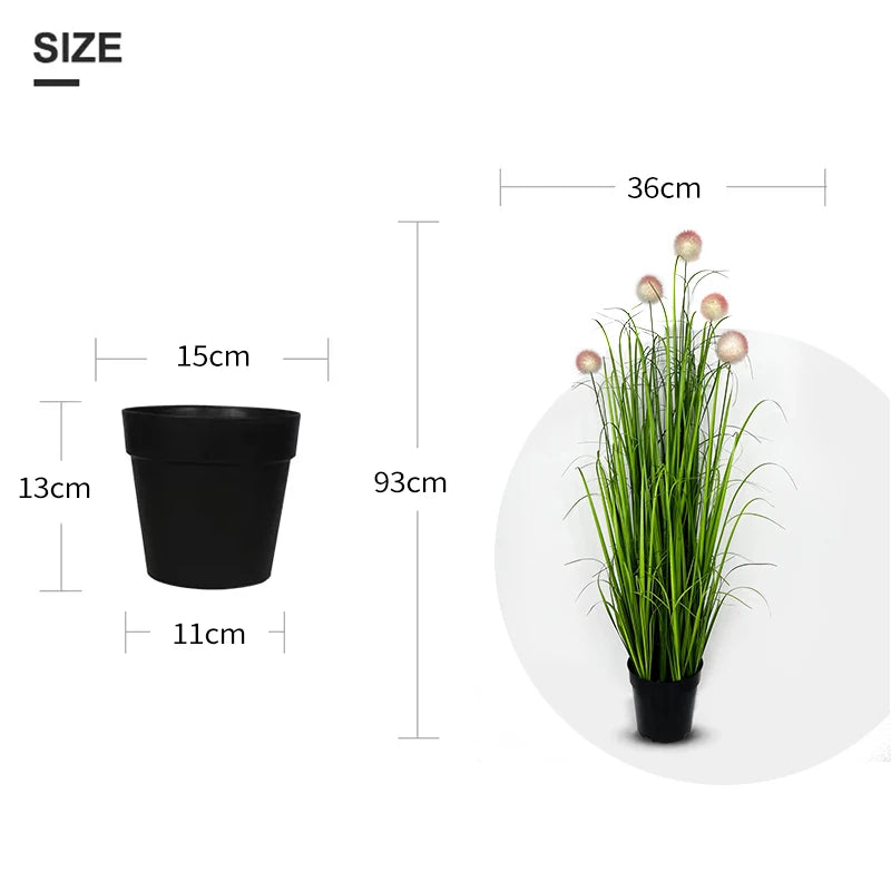 Artificial Outdoor Plants Plastic Bellflower Grass Greenery  For Home Garden Artificial Grasses Decoration Grass Yooly Plants - YLS-0025