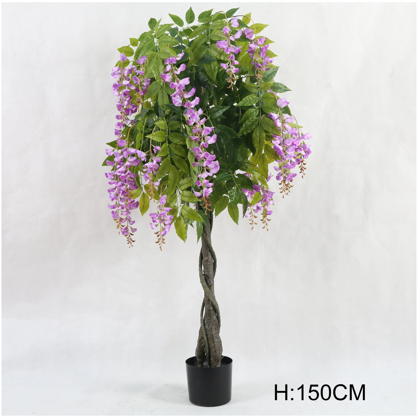 Factory Wholesale Real Touch Potted Faux Wisteria Flowers Tree Artificial White Wisteria Tree For Indoor Home Garden Decor Yooly Plants - YL4023