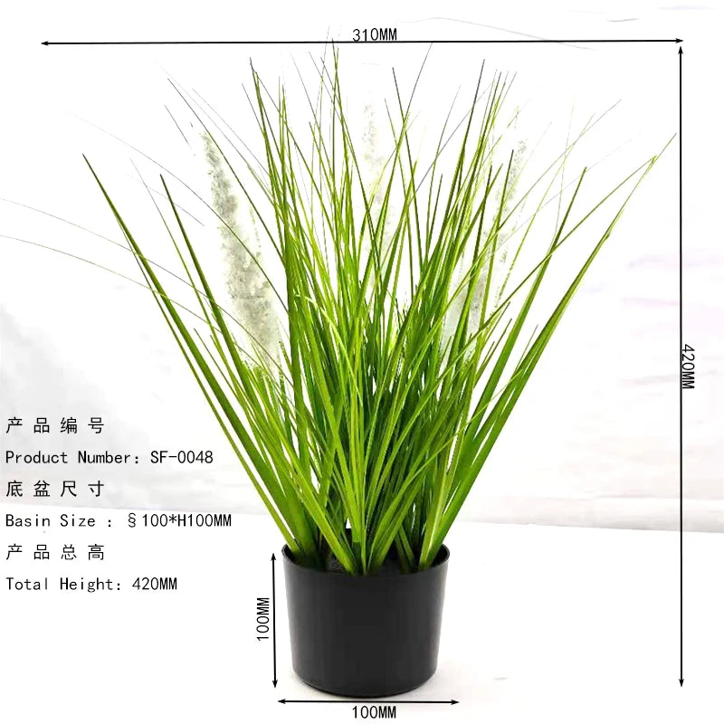 Most Popular Realistic Indoor Decorative Artificial Pvc Onion Grass Dog Tail Grass Plant artificial plant wholesale Yooly Plant - YLS0048