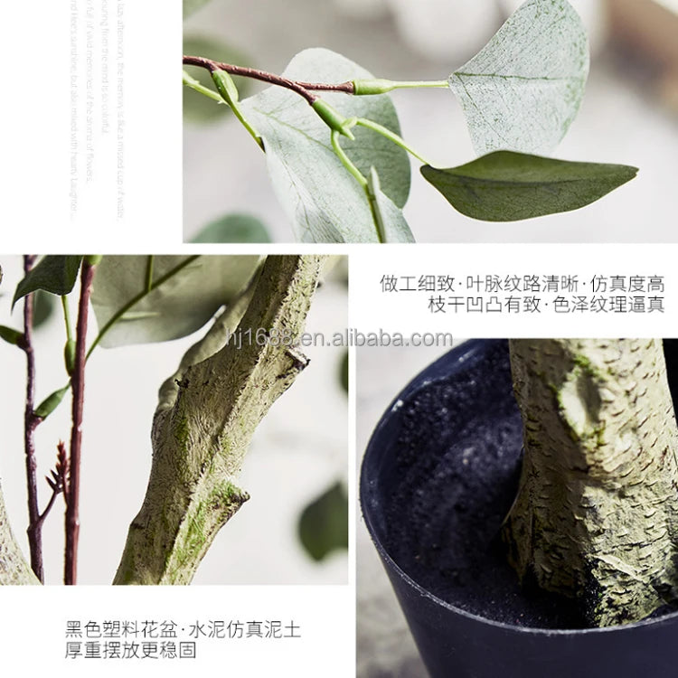 Factory Direct Supply Artificial Plant With Pot Fake Money Tree Faux Greenery Decorative Zamioculcas Zamiifolia For Home Garden Yooly Plants - YL1178