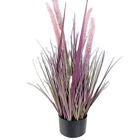 Large Tall Dried Artificial Potted Plant Artificial Pampas Onion Grass Bonsai for Decoration  Artificial Reed Grass Yooly Plant - YLS10008