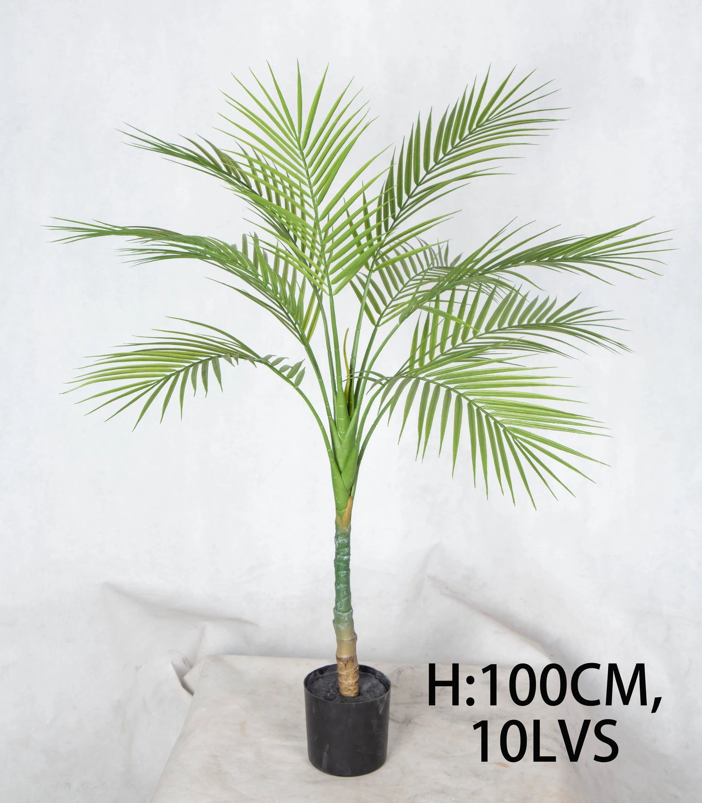 New Arrival 120cm 150cm 180cm High Quality Faux Potted Green Leaves Tropical Artificial Palm Tree For Living Room Art Decor Yooly Plants - YL0739