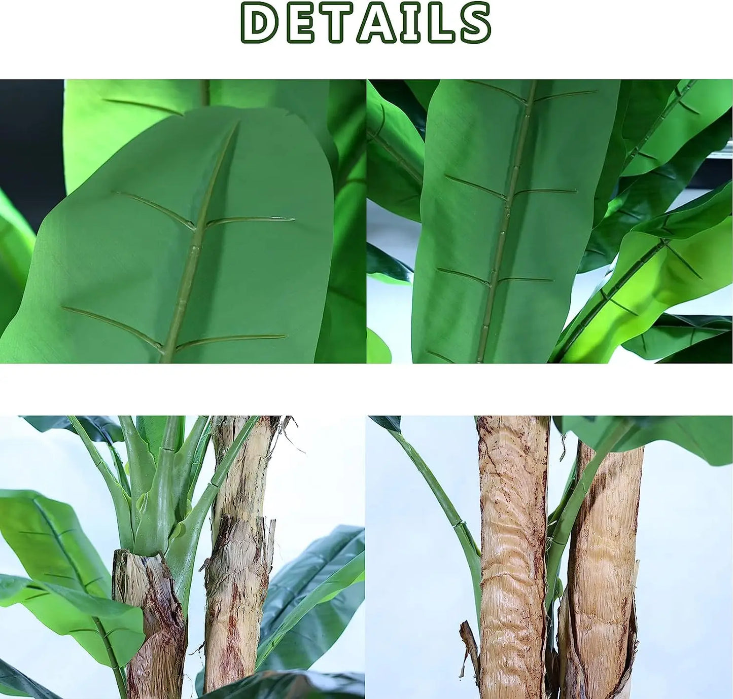 260CM 8.5FT High Simulation KD Packing Large Green Leaves Faux Giant Banana Tree Artificial Tree for Outdoor Decorative Plants Yooly Plants - YL20210119