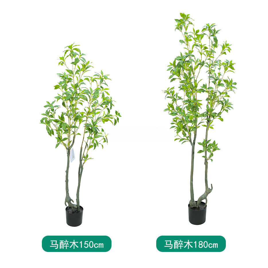 China Factory Cheap Price For Sale Plastic Artificial Plants Potted Trees Indoor Outdoor Faux Pieris Japonica For Home Decor Yooly Plants - YL1045