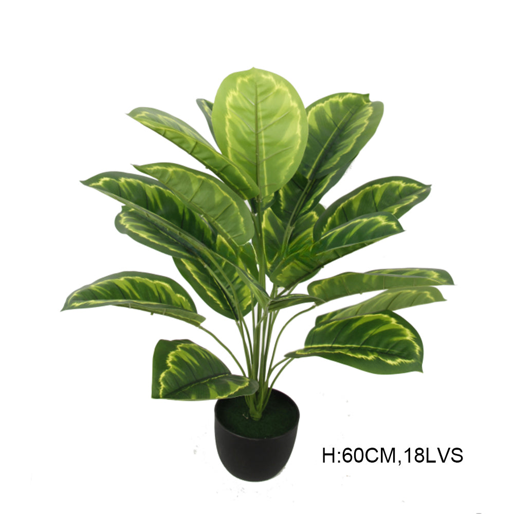 Factory Direct Supply 190CM 32 Leaves Green Faux Potted Bonsai Plant Artificial Calathea For Home Office Living Room Art Decor Yooly Plants - YL0621