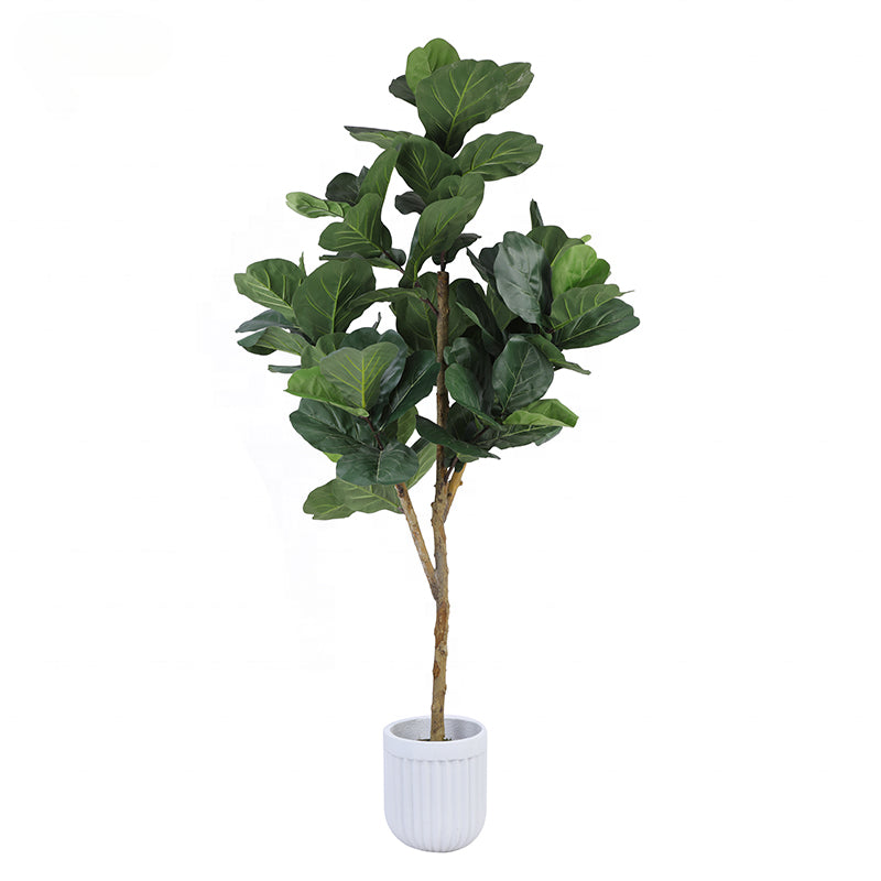 Warm plants Multi Sized Artificial Bonsai Tree Artificial Fiddle Leaf Fig Tree Faux Ficus Lyrata Tree Yooly Plants - YL025200518