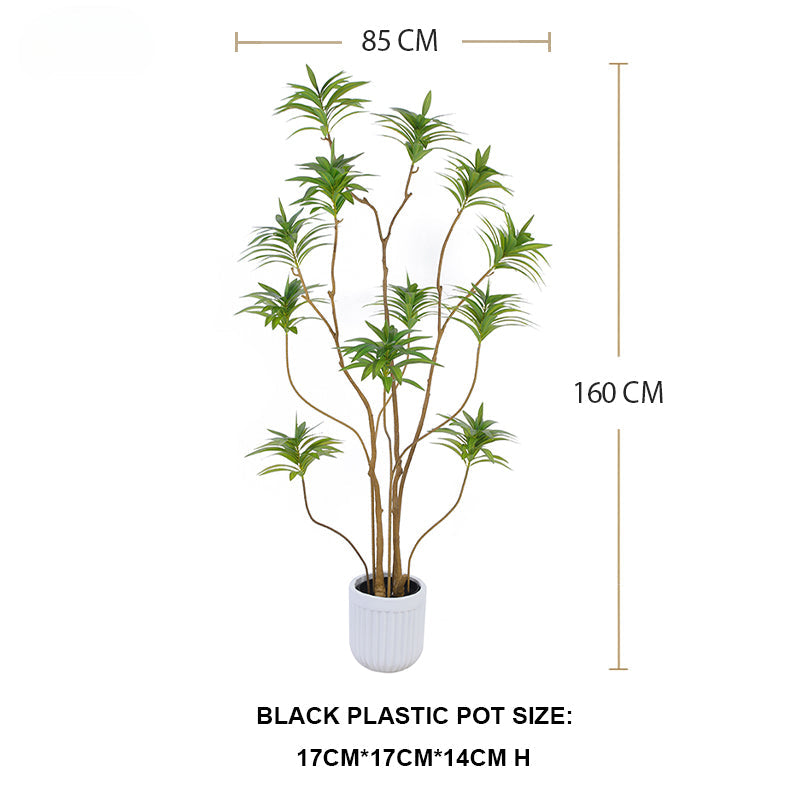 Professional Synthetic Multi Sized Artificial Bonsai Tree Dracaena Plant Artificial Dracaena Reflexa Yooly Plants - YL025023