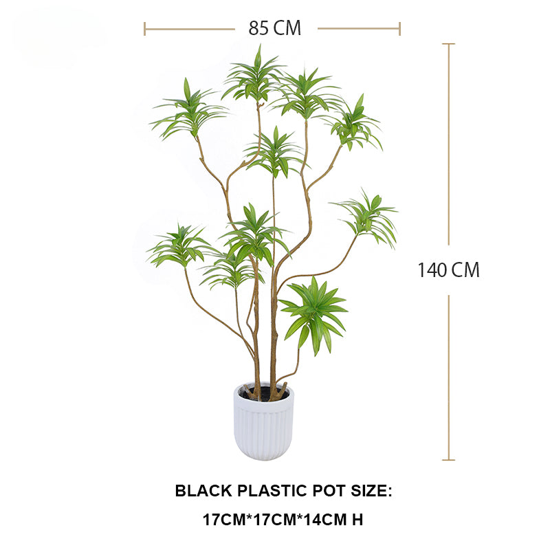 Professional Synthetic Multi Sized Artificial Bonsai Tree Dracaena Plant Artificial Dracaena Reflexa Yooly Plants - YL025023