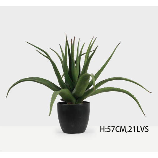 Real Touch Succulent Plant Faux Indoor Small House Plant Artificial Aloe Vera Plant For Home Decor Yooly Plants - YL04468