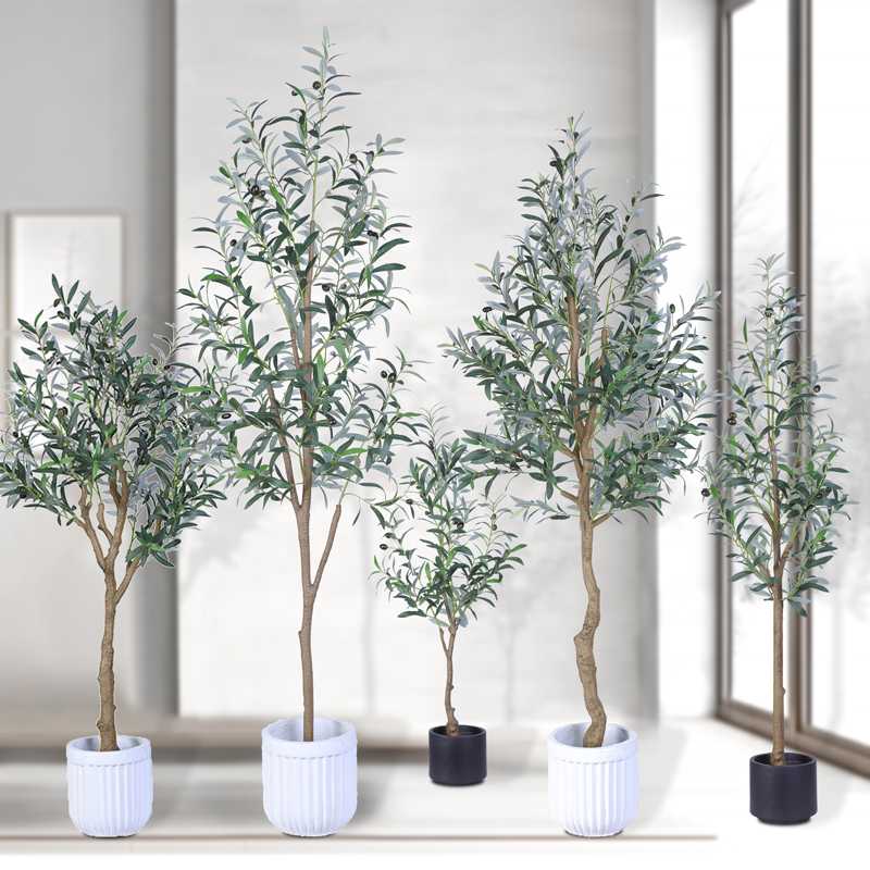 Customized Size Artificial Olive Tree - Wholesale Multi Sized Artificial Bonsai Tree Olive Tree Artificial Potted Plants High quality Fake Tree Yooly Plants - YL025062