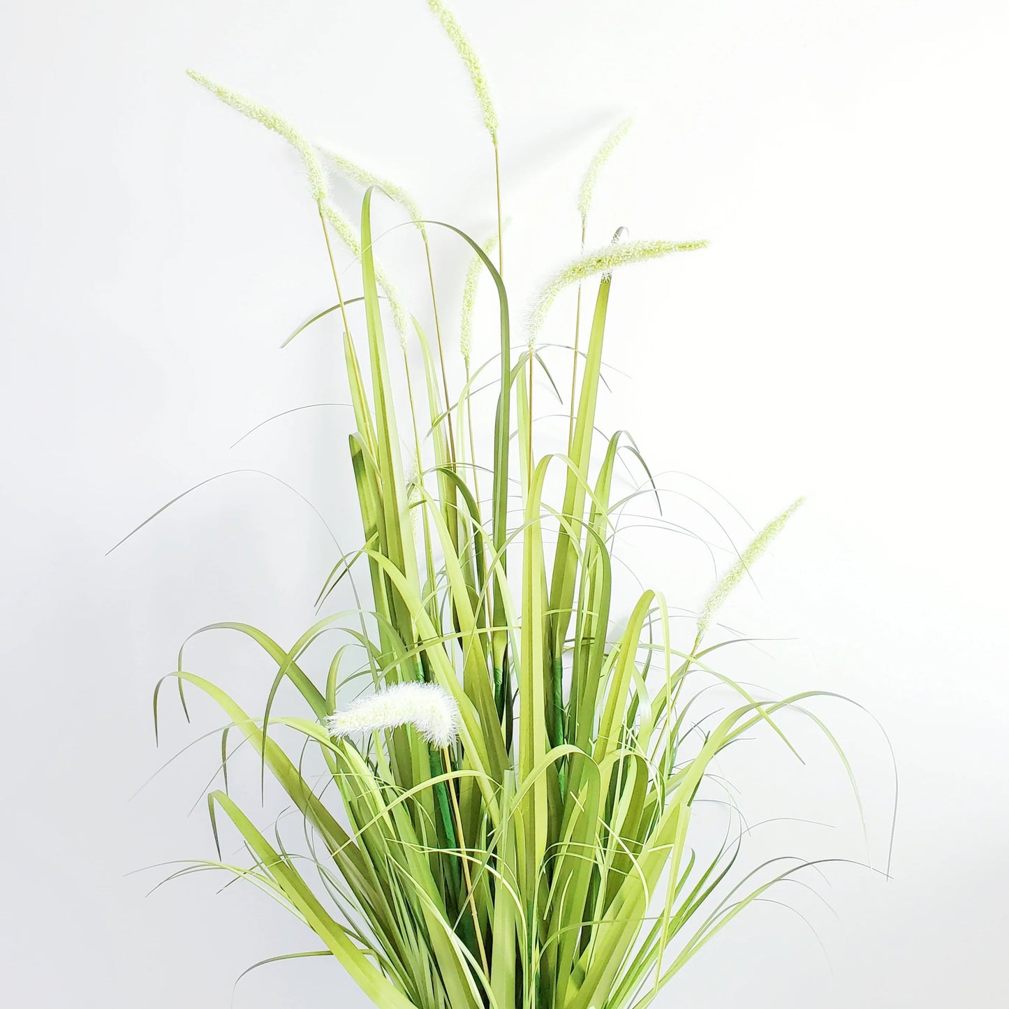 Tall Artificial Setaria Grass in Pot Simulation of Dried Flowers Faux Green PVC Plants Setaria Blume Dogtail Grass Yooly Plant - YLS0032