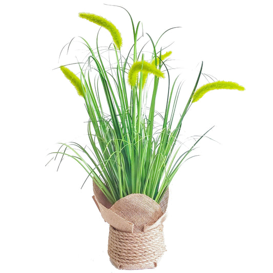 Artificial Potted setaria Grass Greenery Onion Grass Plant for for Home Office Room Decor setaria blume Yooly Plant - YLS0020