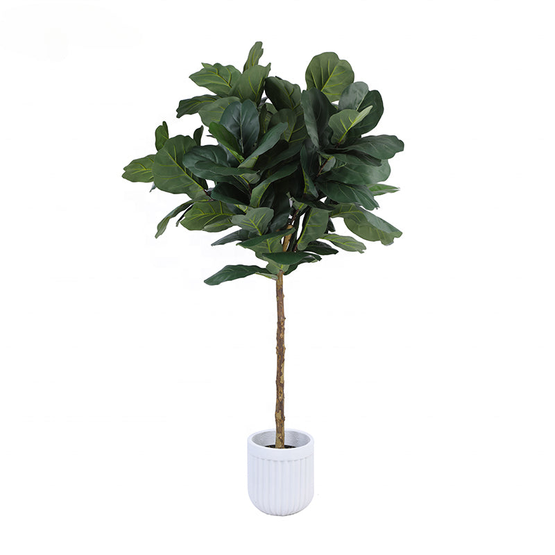 Warm plants Multi Sized Artificial Bonsai Tree Artificial Fiddle Leaf Fig Tree Faux Ficus Lyrata Tree Yooly Plants - YL025200518