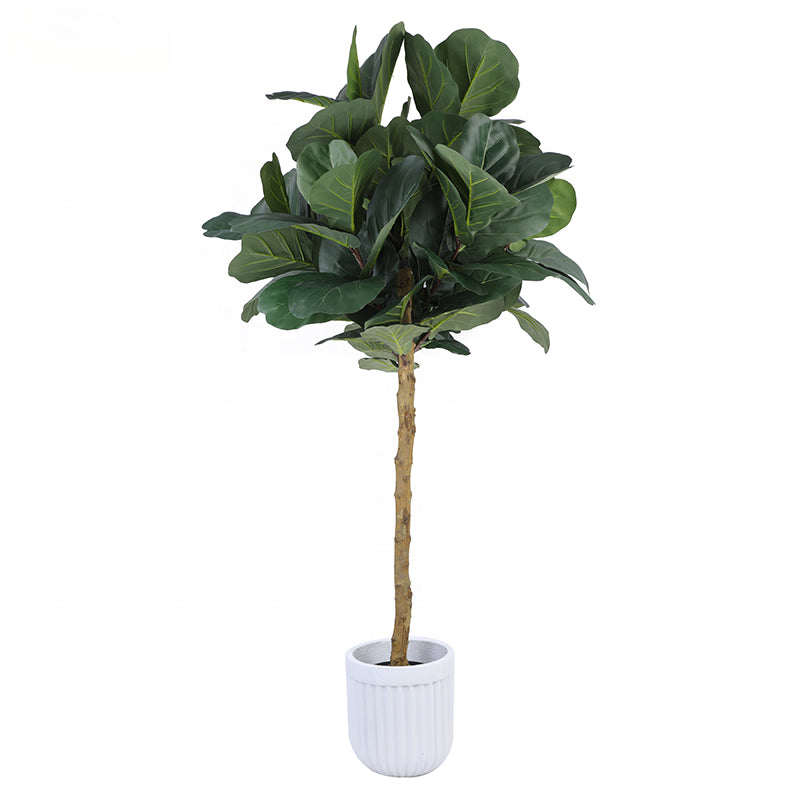 Warm plants Multi Sized Artificial Bonsai Tree Artificial Fiddle Leaf Fig Tree Faux Ficus Lyrata Tree Yooly Plants - YL025200518